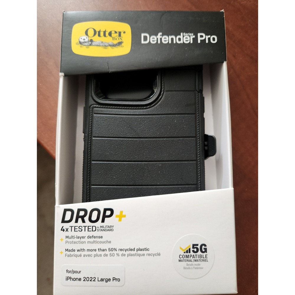 OtterBox Defender Series Pro iPhone 14 Pro Case Black 77-88696 with Holster